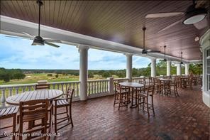 view of patio / terrace with ceiling fan