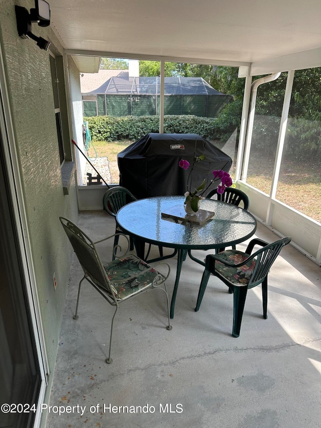 view of sunroom / solarium