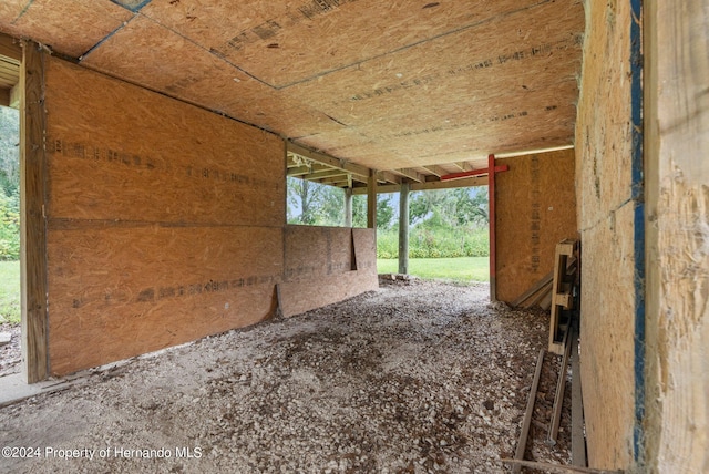 view of horse barn