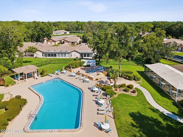 view of pool