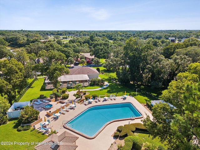 view of pool