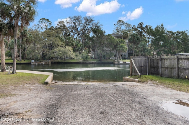 view of water feature