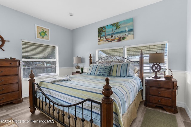 bedroom featuring hardwood / wood-style floors