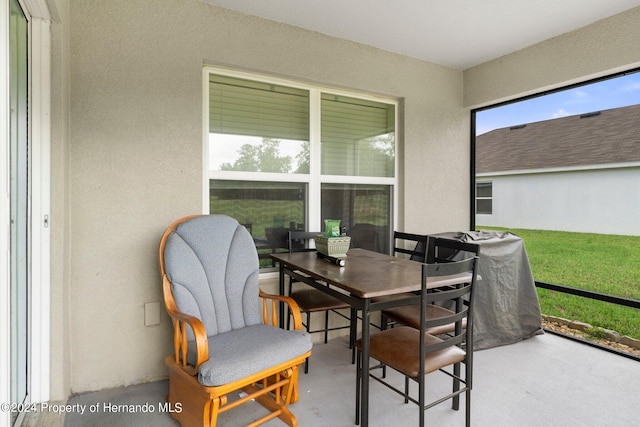 view of sunroom / solarium