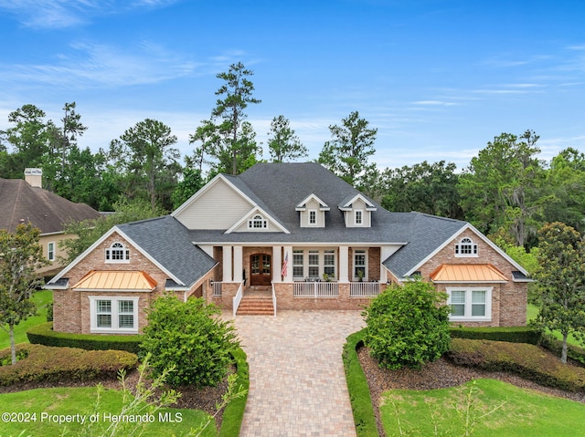 craftsman house featuring a porch