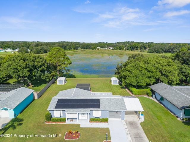3391 Lambert Ave, Spring Hill, FL 34608 - birds eye view of property with a water view