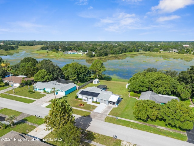 3391 Lambert Ave, Spring Hill, FL 34608 - drone / aerial view with a water view
