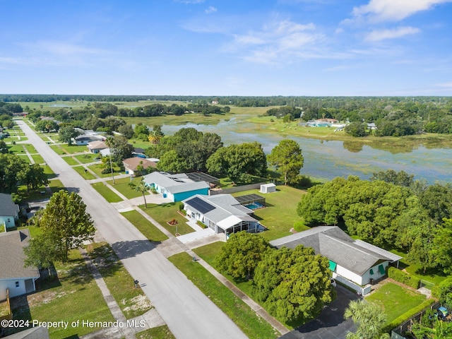3391 Lambert Ave, Spring Hill, FL 34608 - birds eye view of property with a water view