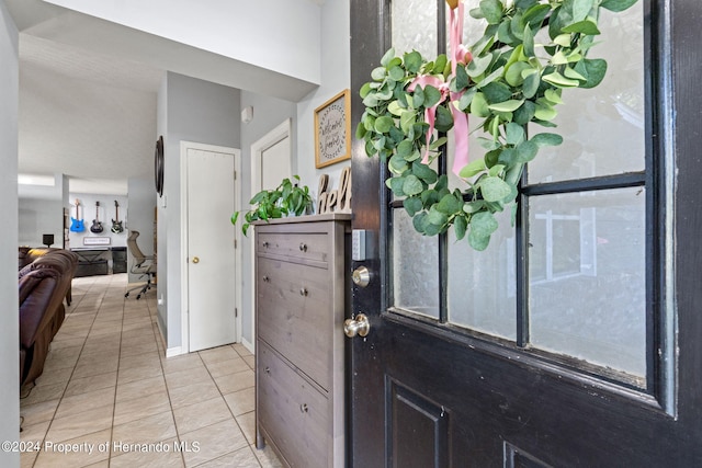 view of tiled entryway