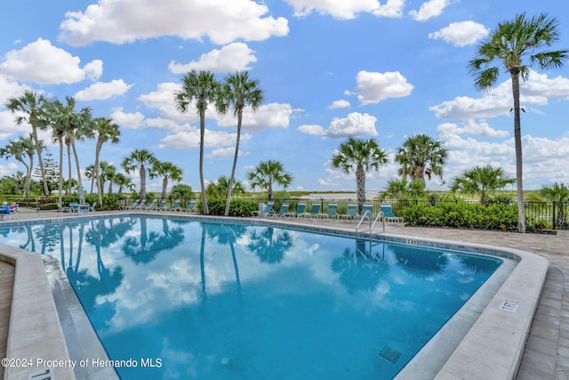 view of pool