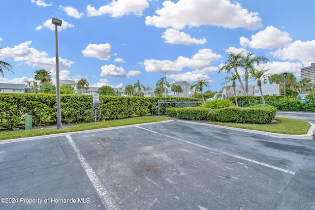 view of parking / parking lot