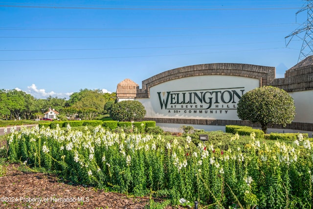 view of community / neighborhood sign