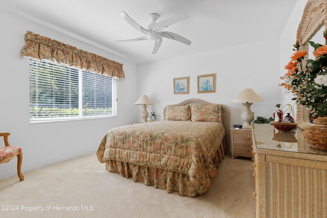 21312 Preservation Dr, Land O Lakes, FL 34638 - carpeted bedroom featuring a ceiling fan