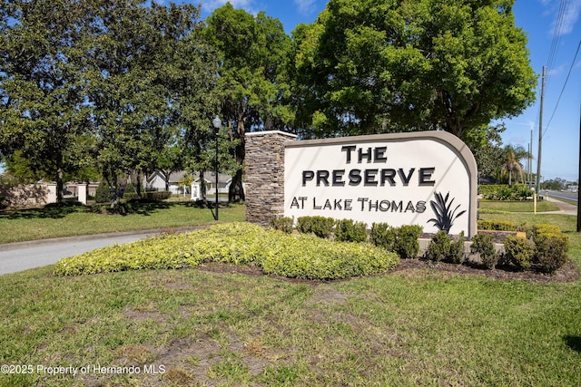 21312 Preservation Dr, Land O Lakes, FL 34638 - community sign with a lawn