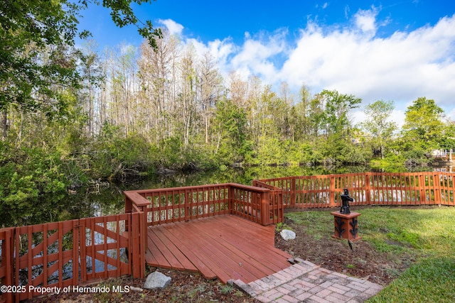 21312 Preservation Dr, Land O Lakes, FL 34638 - wooden terrace featuring fence