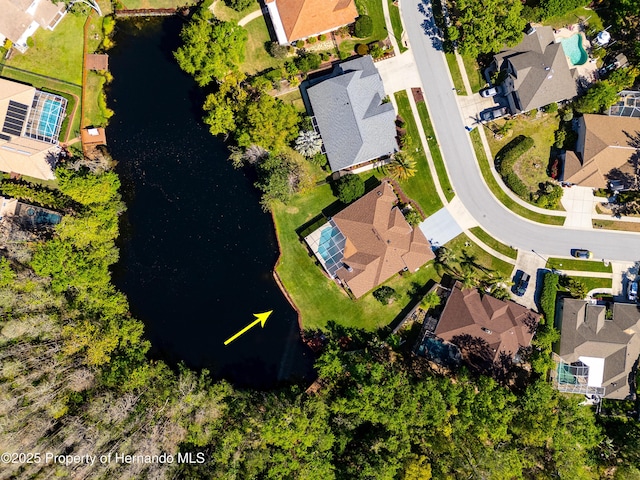 21312 Preservation Dr, Land O Lakes, FL 34638 - aerial view with a residential view and a water view