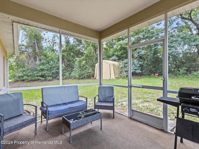 view of sunroom / solarium