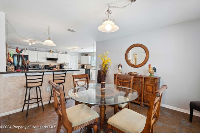 view of dining space