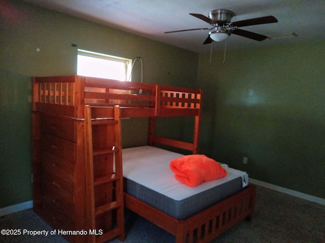bedroom with baseboards