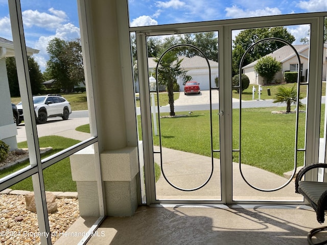 doorway featuring a wealth of natural light