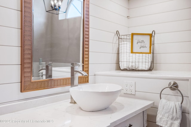 bathroom with vanity