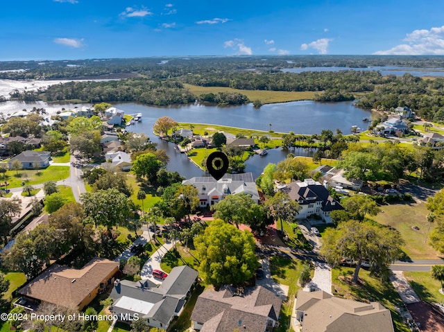 11915 W Riverhaven Dr, Homosassa, FL 34448 - aerial view of property and surrounding area with nearby suburban area and a large body of water