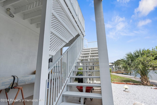 view of stairs