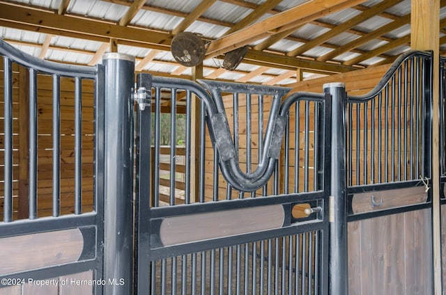 view of horse barn