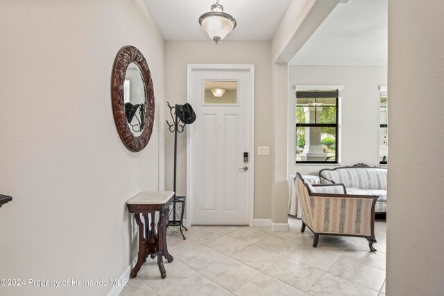 view of entrance foyer