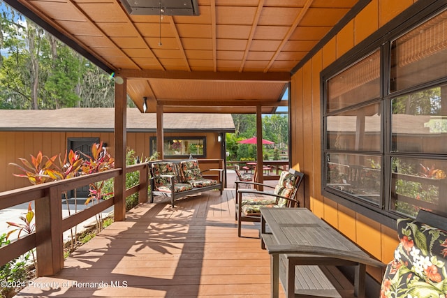 view of sunroom / solarium