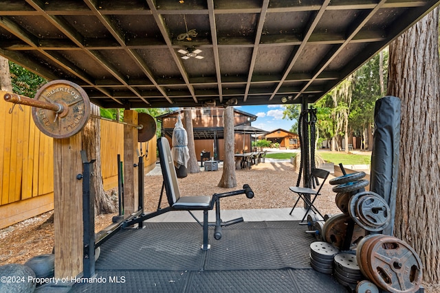 view of exercise room