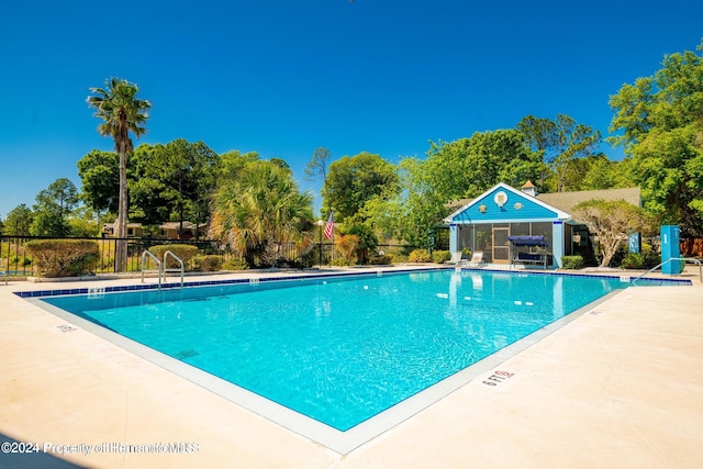 view of pool