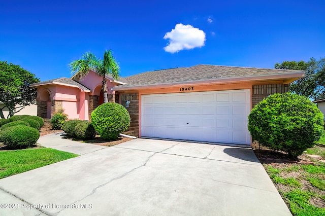 view of front of home featuring a garage