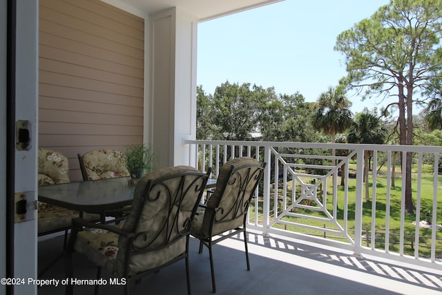 view of balcony