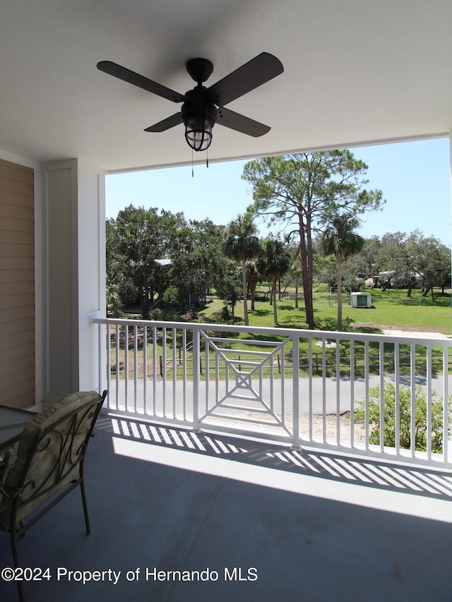 exterior space with a balcony