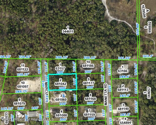 9124 Marcus Rd, Weeki Wachee FL, 34613 land for sale