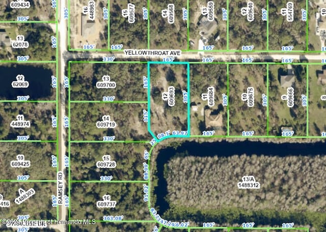 9444 Yellowthroat Ave, Weeki Wachee FL, 34614 land for sale