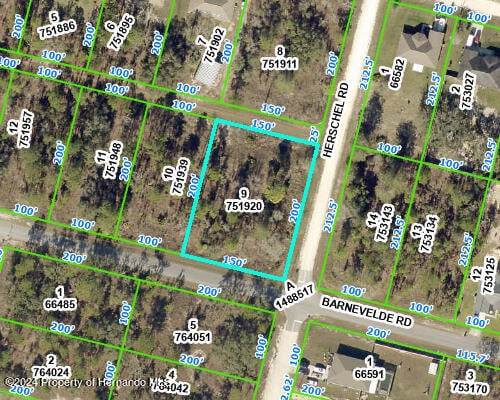 LOT9 Herschel Rd, Weeki Wachee FL, 34614 land for sale