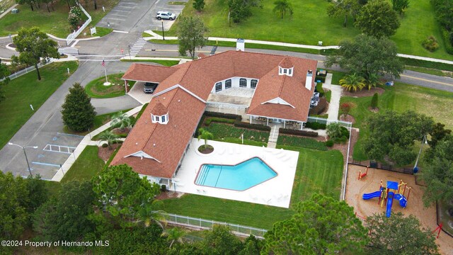 birds eye view of property