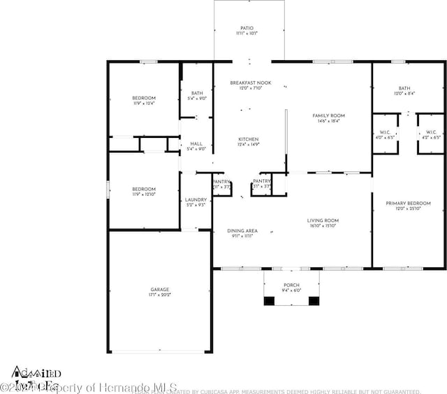12161 Cavern Rd, Spring Hill, FL 34609 - view of property floor plan