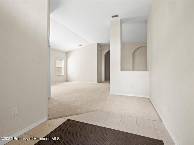 4264 Braemere Dr, Brooksville, FL 34609 - interior space featuring vaulted ceiling