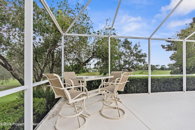 view of sunroom / solarium