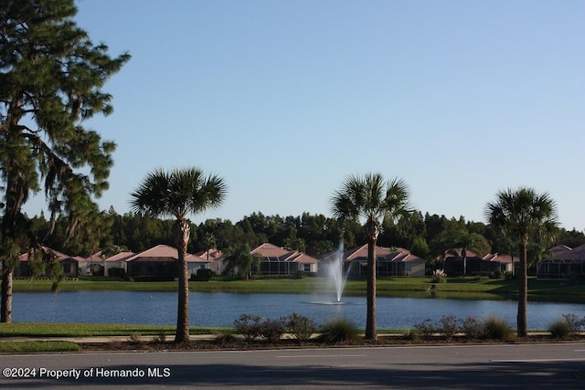 view of water feature