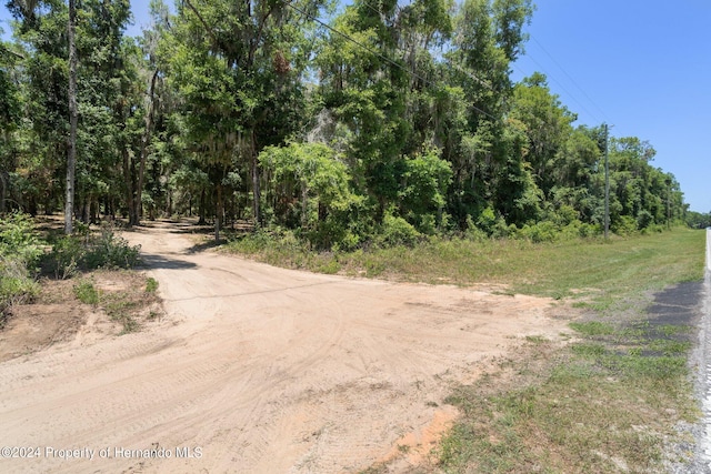 view of road