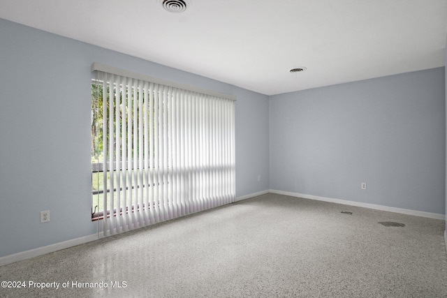 view of carpeted empty room