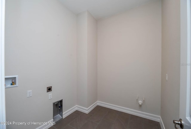 laundry area with washer hookup, hookup for a gas dryer, and hookup for an electric dryer