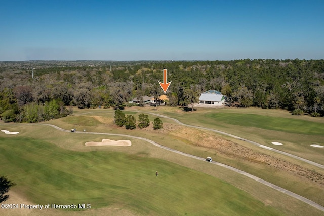 6436 Summit View Dr, Brooksville, FL 34601 - aerial view of a heavily wooded area and a golf club