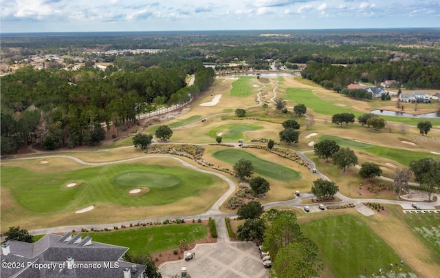 6436 Summit View Dr, Brooksville, FL 34601 - aerial view of property's location with a golf course and a large body of water