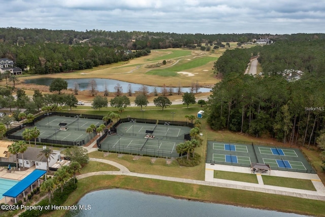 6436 Summit View Dr, Brooksville, FL 34601 - drone / aerial view of a large body of water and a local golf course