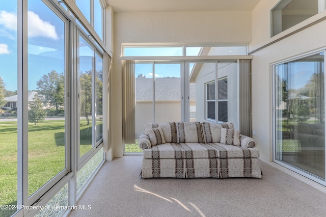 sunroom featuring a wealth of natural light